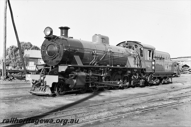 P19909
W class 901 in new condition at Midland Junction workshops. ER line..
