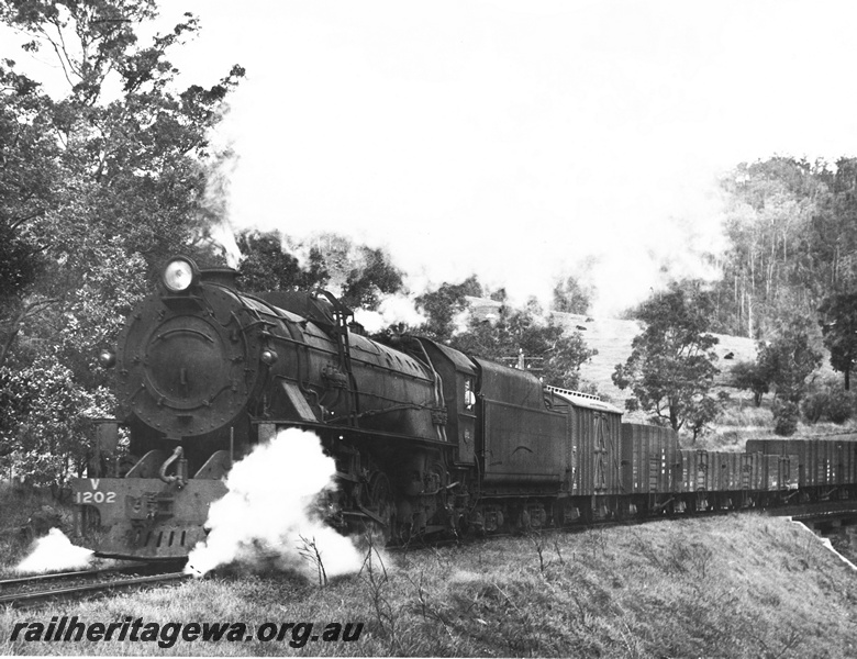 P20630
V Class 1202, down goods train, bound for Collie, BN line
