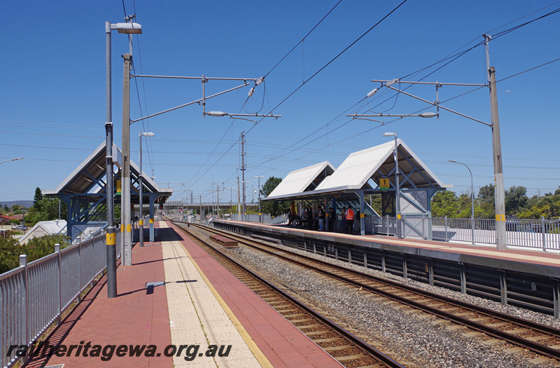 P23202
Station buildings, platforms, Cannington station, SWR line, view from platform
