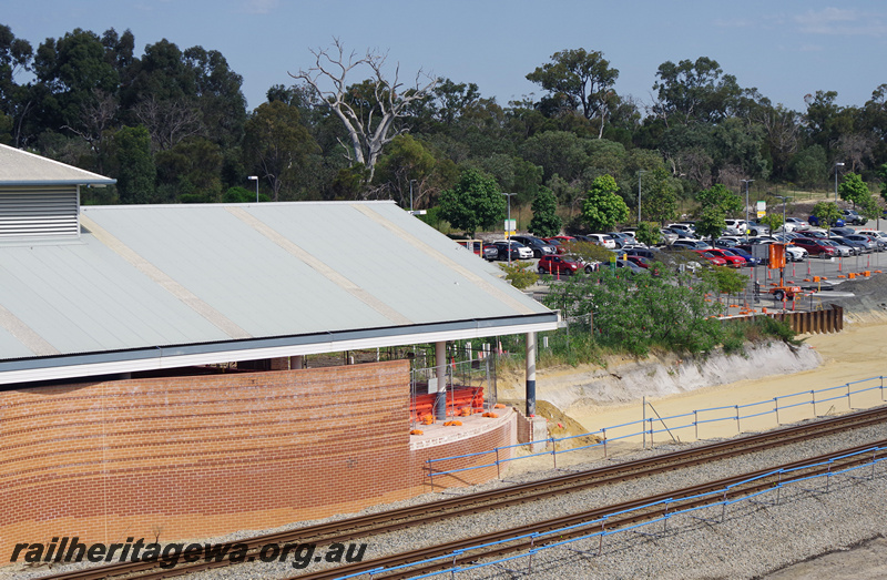 P23206
Station building renovation, Thornlie station, Thornlie line, elevated view
