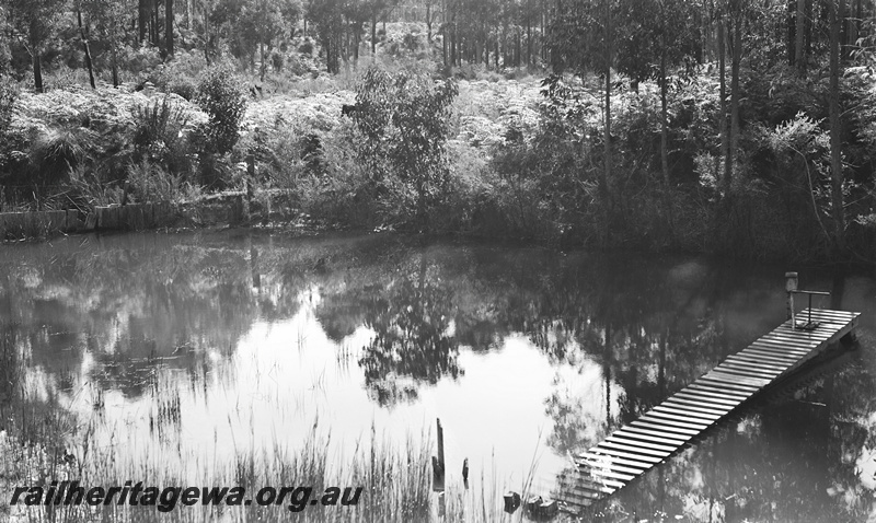 P23290
Pemberton water supply - showing dam and jetty. PP line
