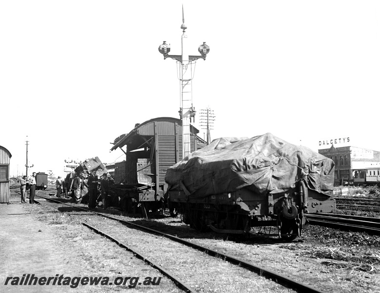 P23348
Perth Yard - derailment numerous wagons damaged. ER line
