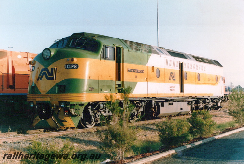 P23362
Australian National (AN) CLP class 8, Forrestfield, front and side view
