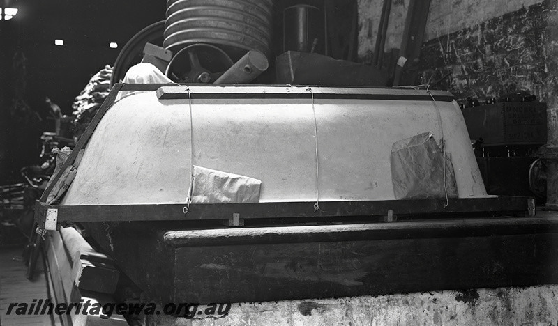 P23458
Bath, damaged in transit, side view, film developed 19390109
