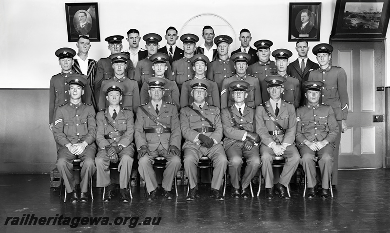 P23466
Group photo inside building, Annual  Inspection of Ambulance Teams
