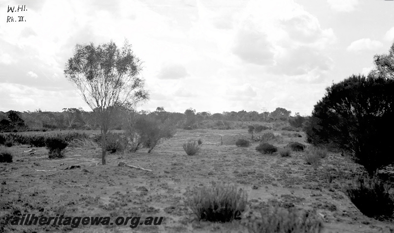 P23470
Water supply catchment, Wongan Hills EM line, ground level view
