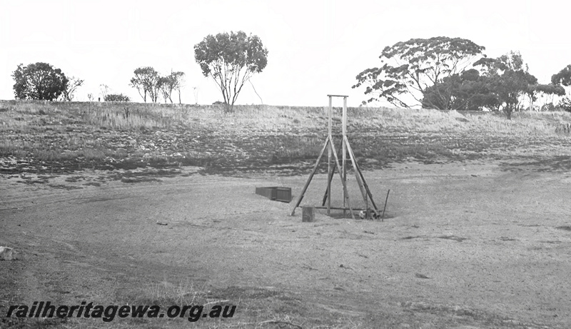 P23501
Water supply, wooden structure, Narrogin district, GSR line, developed 19380312
