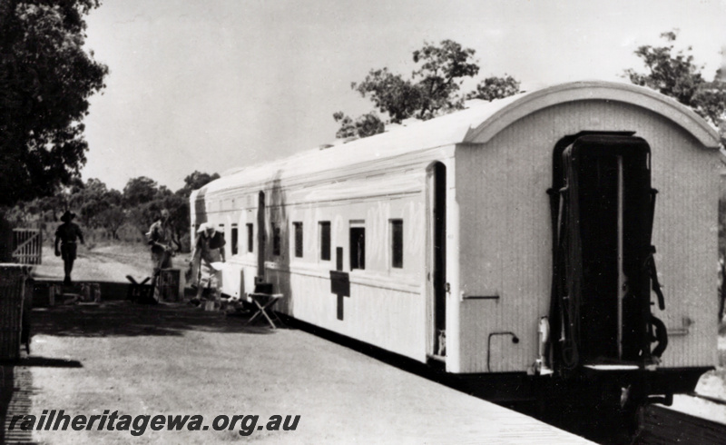 P23519
AM class 444 converted to ambulance during WWII. Corporals Boyne and Cook with Sister Paynter checking supplies.  
