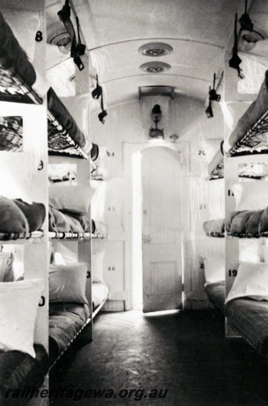 P23523
AY class 26 carriage - internal view converted during WW II as a ward car.
