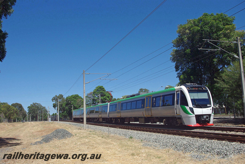 P24103
B series railcar 5054, leading B series EMU set 54, Woodbridge, ER line, side and front view
