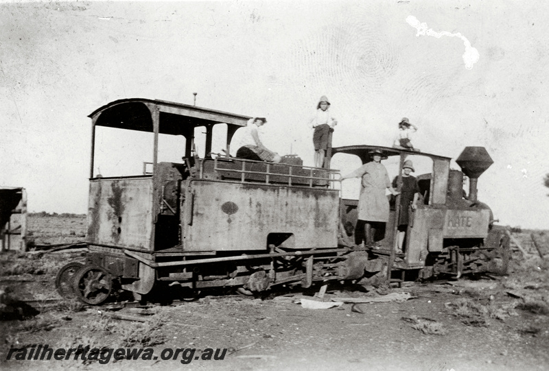 P24111
Lancefield gold mine firewood train locomotives, 