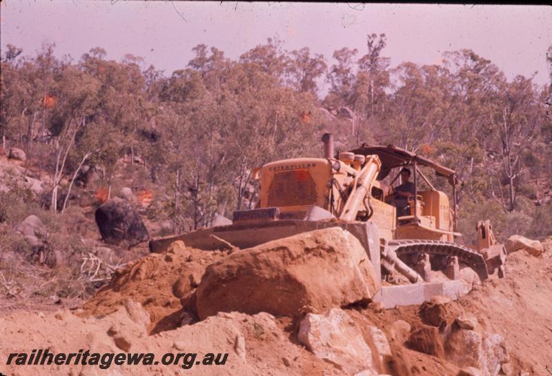 T00311
Standard Gauge construction, Avon Valley line, Bulldozer at work at 40m 66ch.
