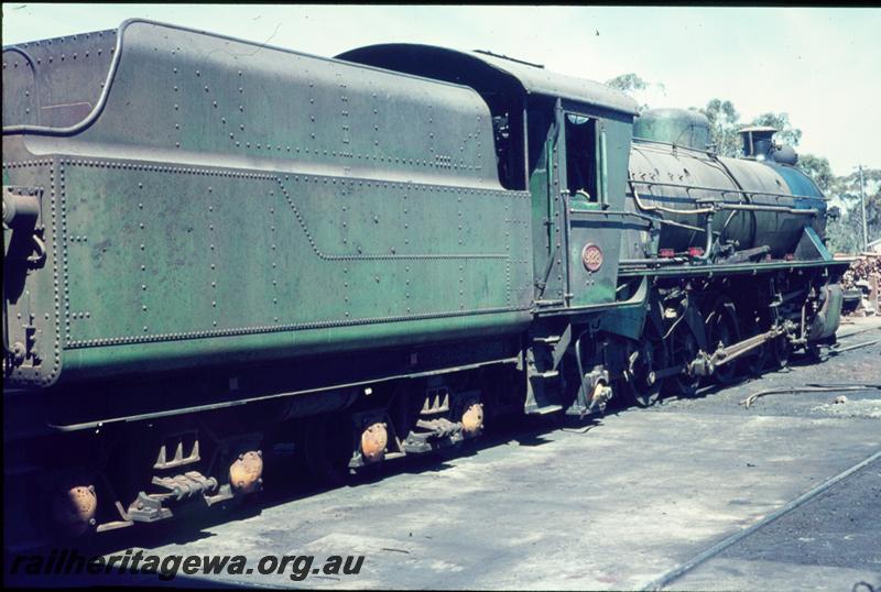 T00395
W class 928, Narrogin loco depot, rear view, GSR line
