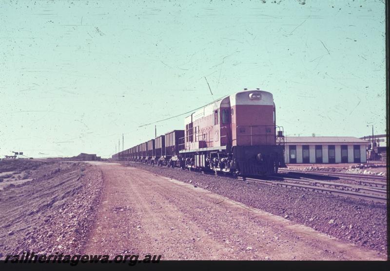 T02210
Goldsworthy Mining A class loco, similar to the WAGR K class loco,  on iron ore train
