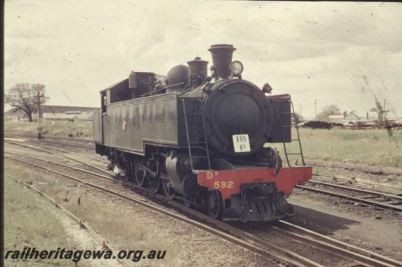 T02263
DD class 592, East Perth, on Royal Show duties
