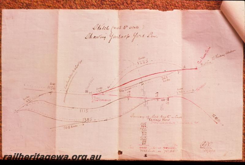 T03152
3 of 9 photos of maps of Millars railway lines between Yarloop and Nanga mill
