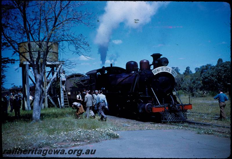 T03283
MRWA C class 18, water tower with a round tank, Muchea, MR line, on ARHS tour train
