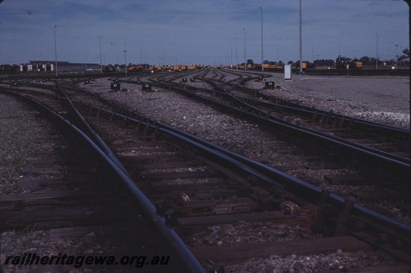 T04309
Hump yard, Forrestfield Yard, down side of hump, view along the track.
