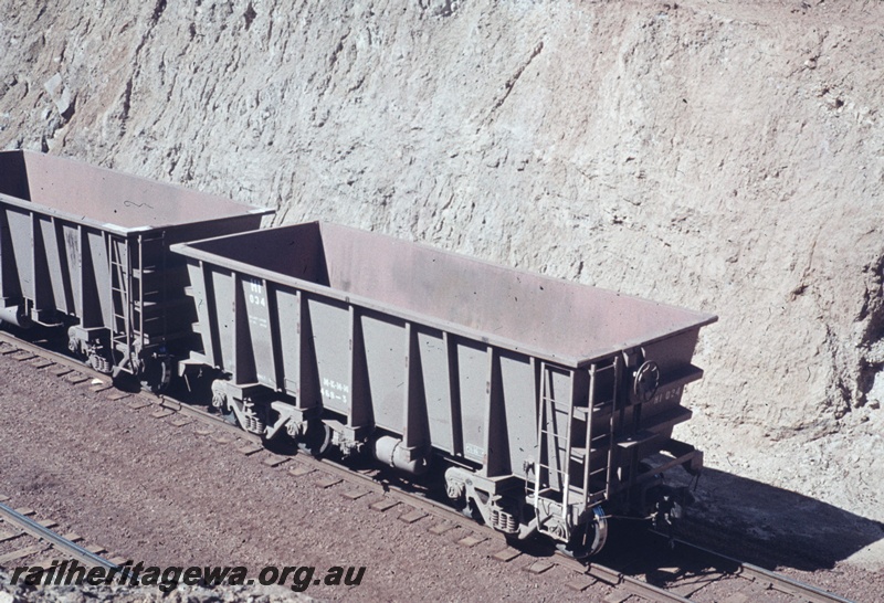 T04787
Hamersley Iron (HI) ore car- elevated view.

