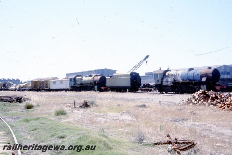 T05508
V and S class locomotives at Midland Workshops scrap yard. ER line
