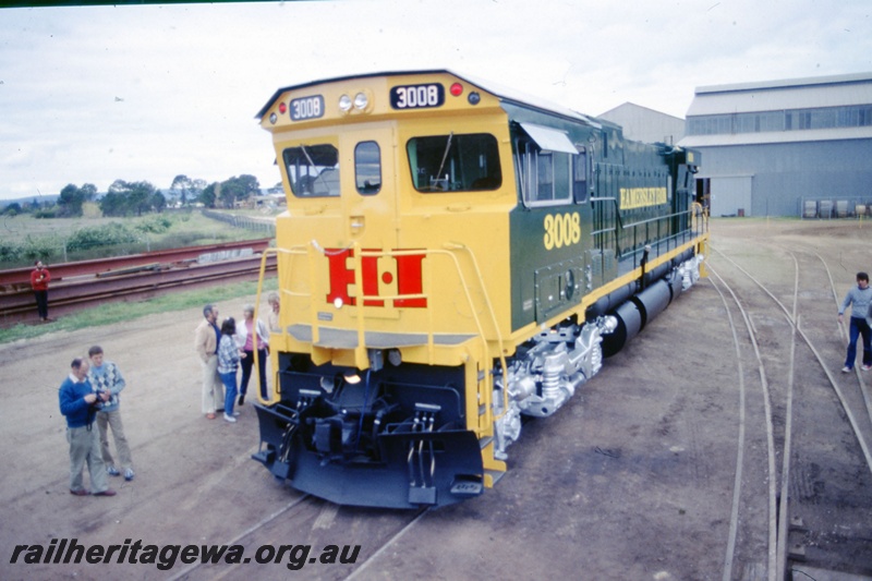 T05542
Hamersley Iron Alco rebuild 3008 at Comeng's works Bassendean.
