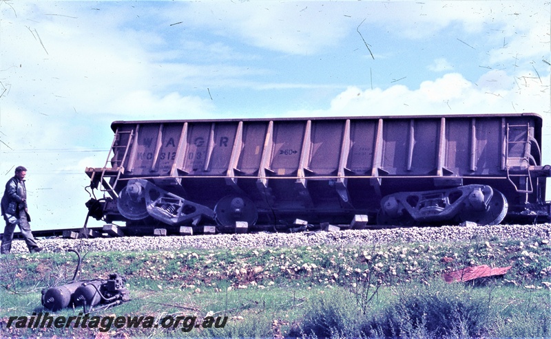 T05584
Kenwick -derailment of loaded iron ore train. SWR line 
