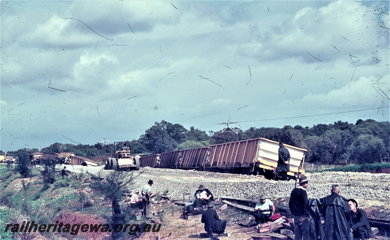 T05585
Kenwick -derailment of loaded iron ore train. SWR line 
