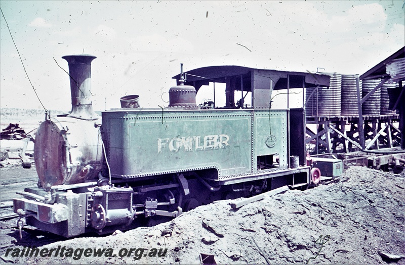 T05589
Son's of Gwalia locomotive'' Fowler" at Gwalia mine.
