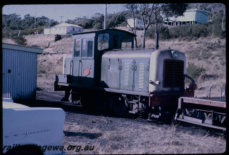 T06071
Z Class 1151, loco number written in chalk on engine bay door, shunters float, shed, Albany loco depot, GSR line
