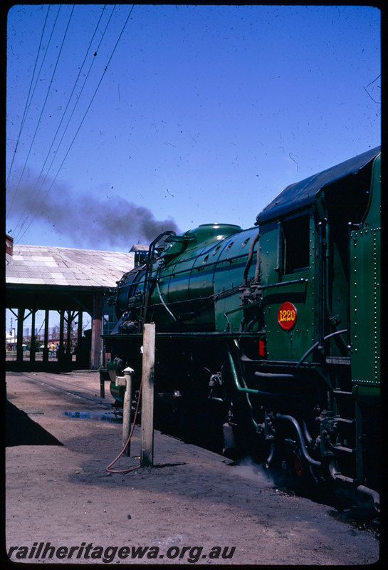 T06607
V Class 1220, Bunbury loco depot, roundhouse, being prepared for haul the ARHS 75th tour train from Picton Junction to Donnybrook
