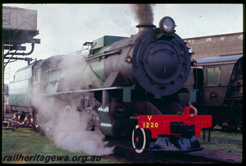 T06700
V Class 1220, taking water, being prepared for the ARHS 