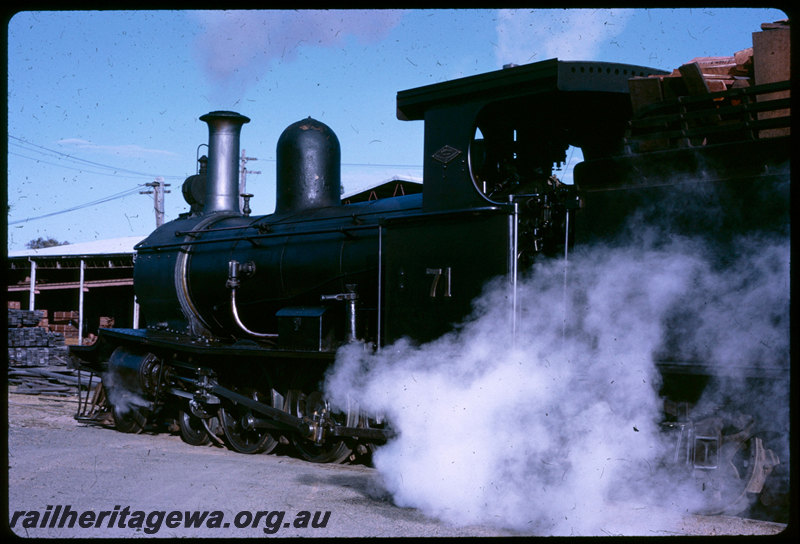 T06751
Millars loco No. 71, Yarloop, last steam locomotive in revenue service
