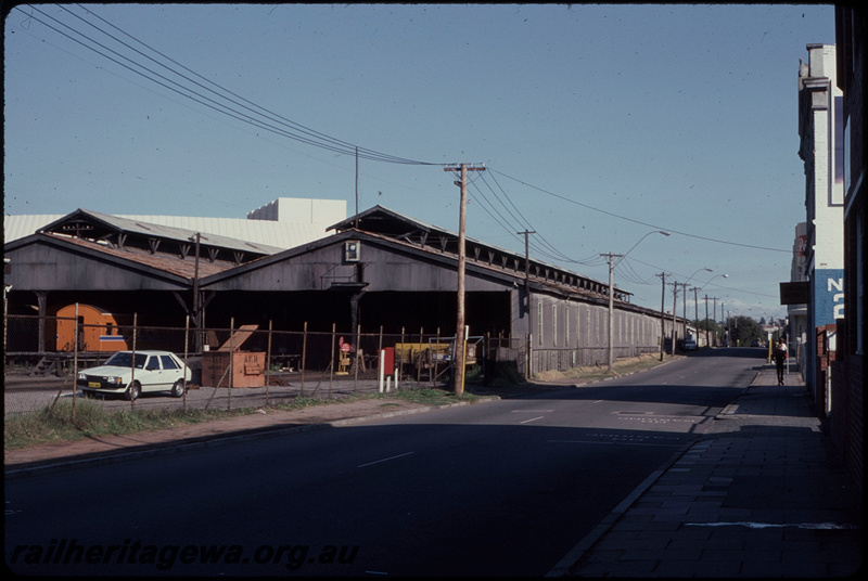 T07648
Perth carriage shed, looking west along Roe Street
