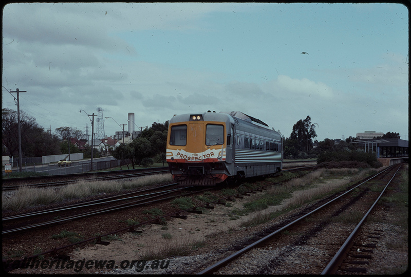 T07764
Single WCA Class Prospector railcar, departing Perth Terminal, East Perth, ER line
