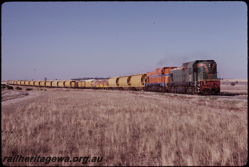 T07835
AB Class 1531, AB Class 1534, Up loaded grain train, south of Ejanding, KBR line
