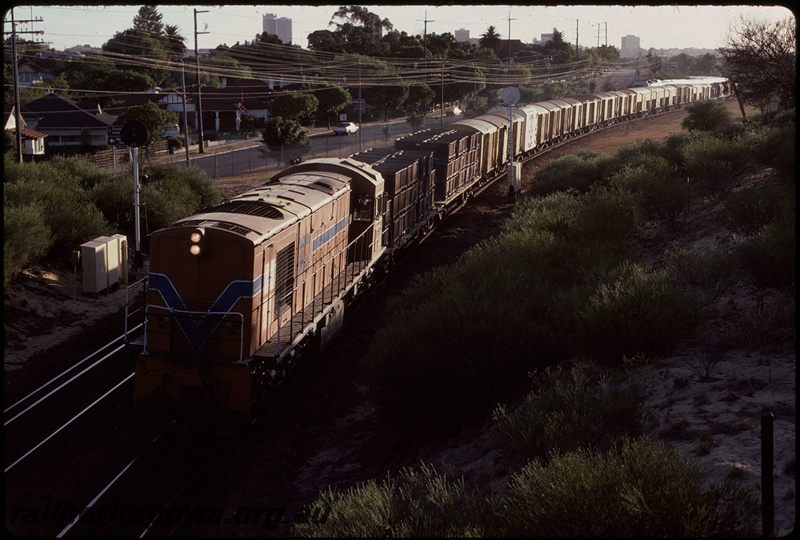 T07884
R Class 1903, Down goods train, between Mount Lawley and Maylands, searchlight signals, ER line
