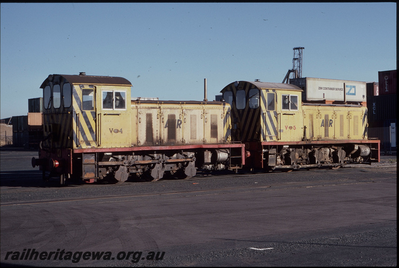 T08341
Ex-Tasmanian Government Railways V Class 5, V Class 4, purchased by Hotham Valley Railway, awaiting transfer to Pinjarra, North Fremantle
