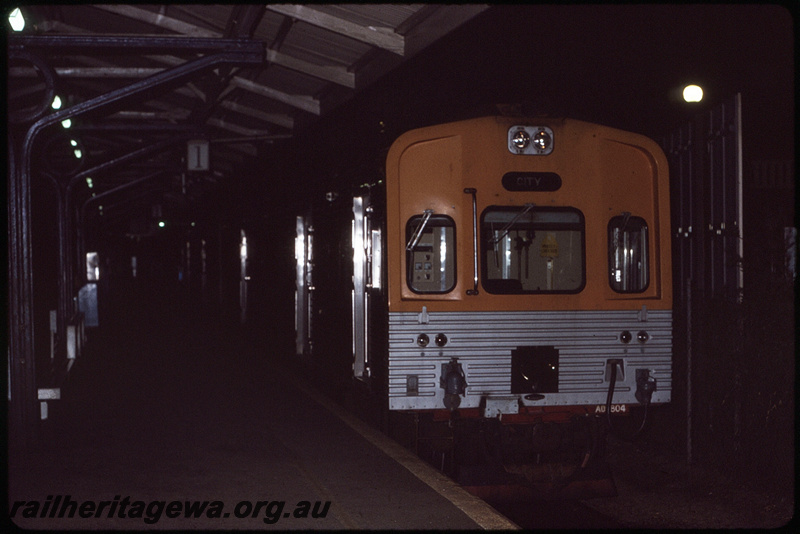 T08454
ADL Class 804 with ADC Class trailer, Up suburban passenger service, Platform 1, Fremantle Dock, City Station, Perth, ER line
